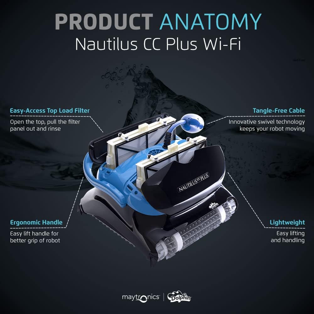Dolphin Nautilus CC Robotic Pool Vacuum Cleaner All Pools up to 33 FT